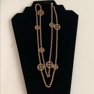 Michael Kors- gold tone disc chain necklace- NWOT